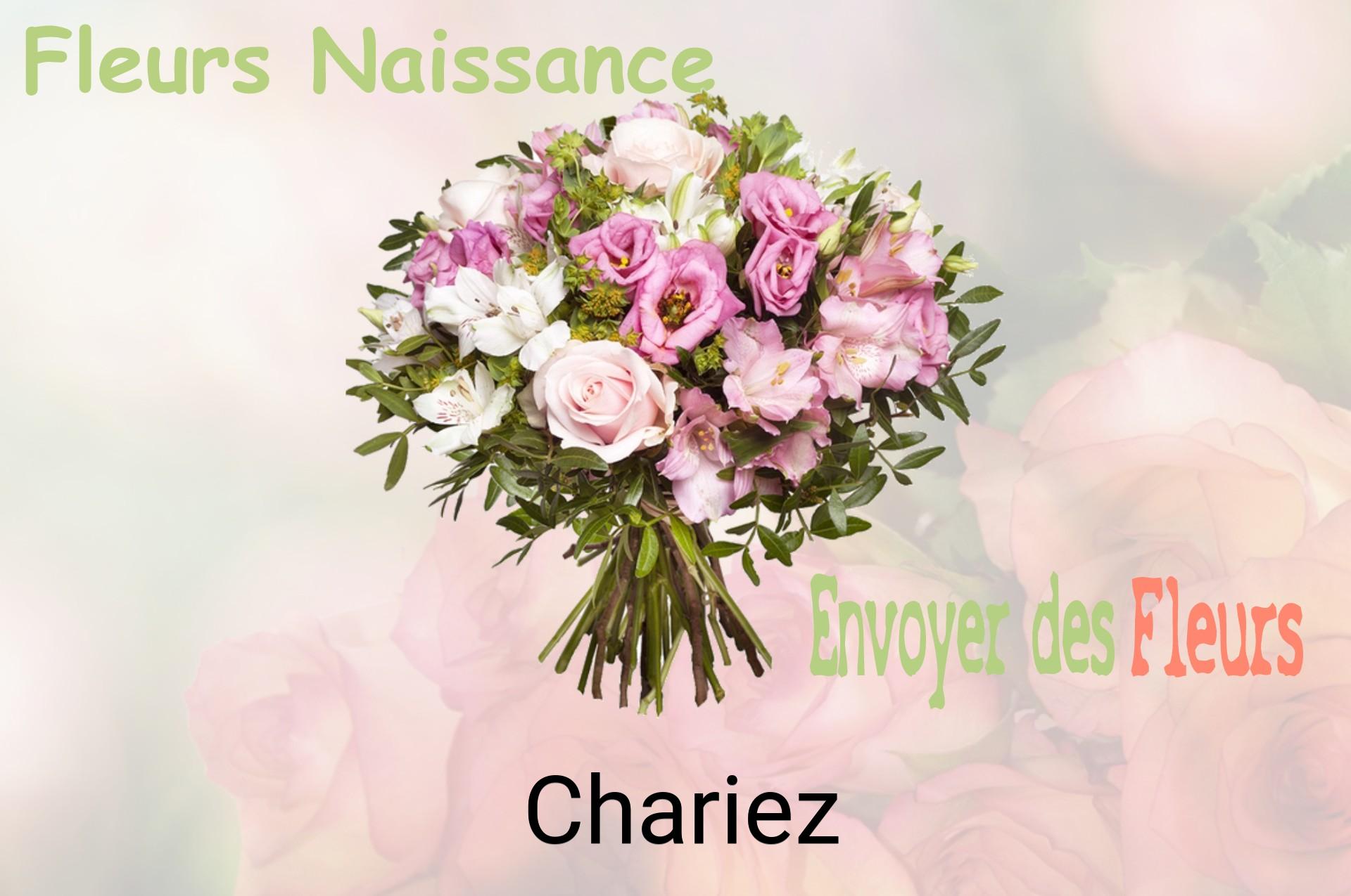 Bouquet de fleurs de naissance livré à Chariez